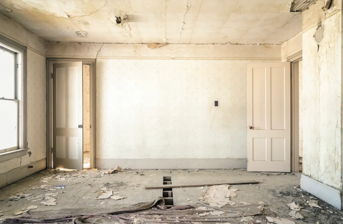 Waste disposal crew managing a cleanout project in Champion Heights